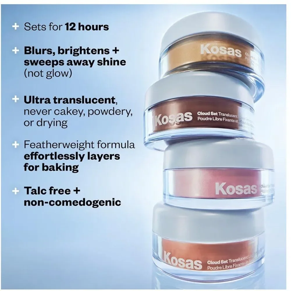 Kosas Cloud Set Loose Powder - Translucent Setting Powder (Ultra Sheer Yellow)